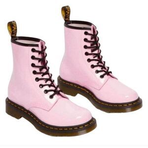 DR. MARTENS 1460 Pink Patent Leather Boot Size 5